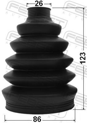 Fuelle, árbol de transmisión FEBEST ref. 1917P-E70