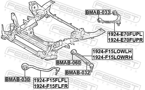 Triangle de suspension FEBEST ref. 1924-F15FLFR