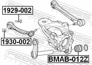 Vis de correction du carrossage FEBEST ref. 1929-002