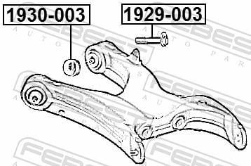 Vis de correction du carrossage FEBEST ref. 1929-003
