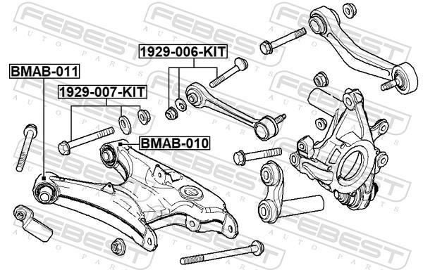 Tornillo corrector de inclinación FEBEST ref. 1929-007-KIT