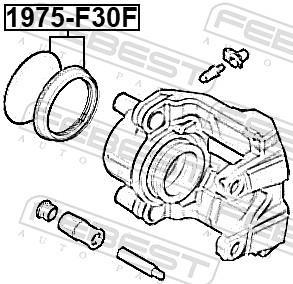 Kit de réparation d'étrier de frein FEBEST 1975-F30F