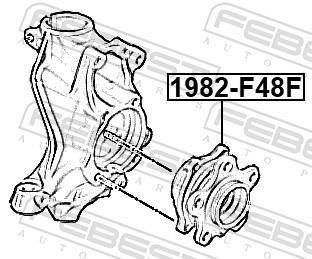 Cubo de rueda FEBEST ref. 1982-F48F