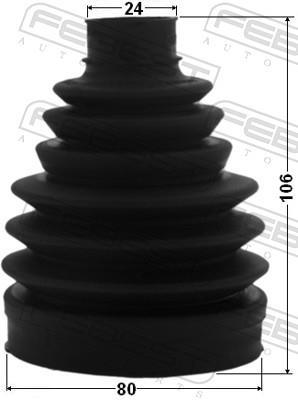 Joint-soufflet, arbre de commande FEBEST ref. 2017-MAG
