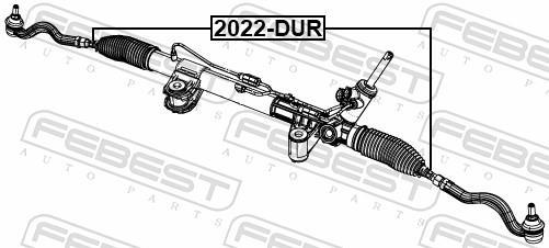 Tirante da direção FEBEST ref. 2022-DUR