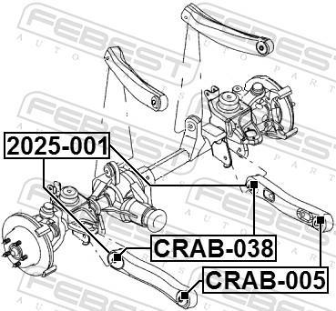 Triangle de suspension FEBEST ref. 2025-001