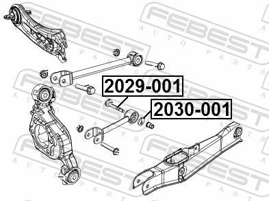 Vis de correction du carrossage FEBEST ref. 2029-001