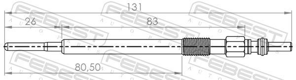 Bougie de préchauffage FEBEST ref. 20642-001
