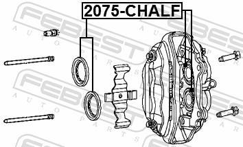 Kit de réparation d'étrier de frein FEBEST ref. 2075-CHALF