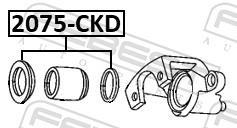 Kit de réparation d'étrier de frein FEBEST ref. 2075-CKDR