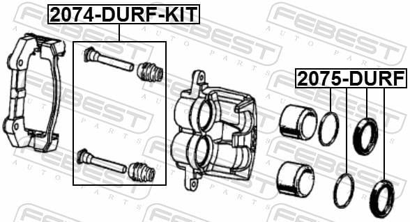 Kit de réparation d'étrier de frein FEBEST ref. 2075-DURF