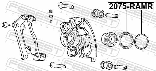 Kit de réparation d'étrier de frein FEBEST ref. 2075-RAMR