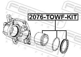 Pinça de travão FEBEST ref. 2076-TOWF-KIT