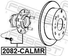 Cubo de rueda FEBEST ref. 2082-CALMR
