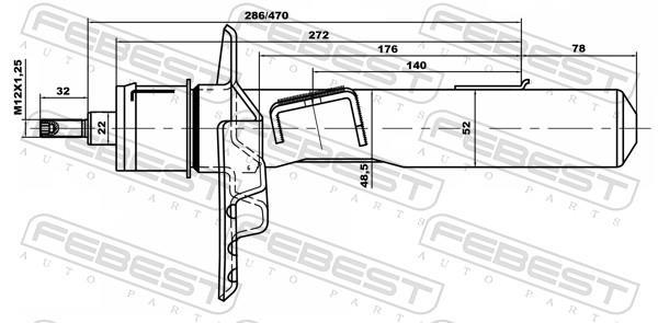 Amortisseurs FEBEST ref. 21110-007F-KIT