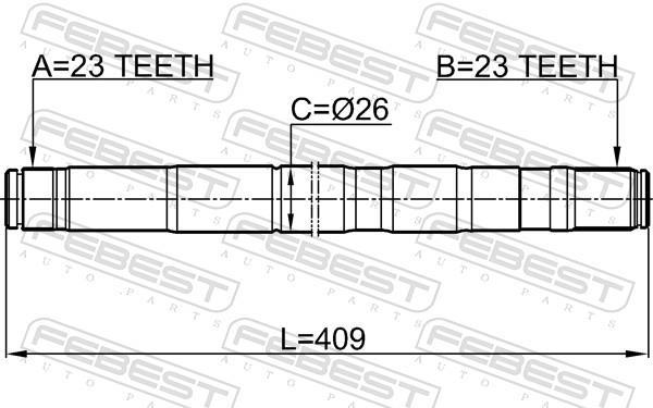 Cardã FEBEST ref. 2112-FOCIILH