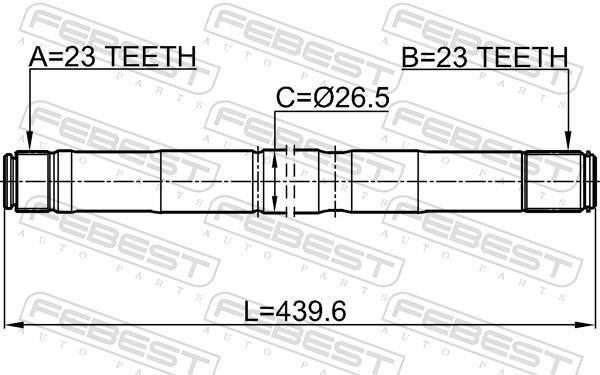 Cardã FEBEST ref. 2112-FOCIIRH