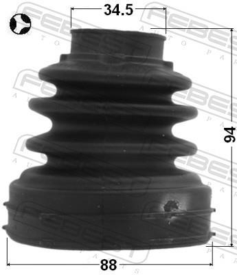 Fuelle, árbol de transmisión FEBEST ref. 2115-CA220RHT