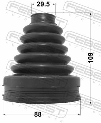 Fuelle, árbol de transmisión FEBEST ref. 2115-TT9T