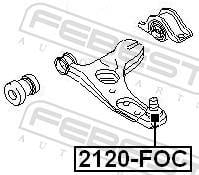 Rotule de suspension (Rotule de pivot) FEBEST ref. 2120-FOC