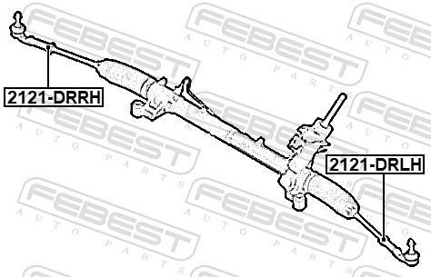 Rótula barra de dirección FEBEST ref. 2121-DRLH