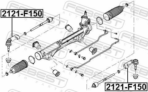 Rótula barra de dirección FEBEST ref. 2121-F150