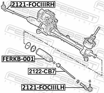 Rotule de direction FEBEST ref. 2121-FOCIIILH