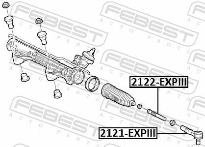 Tirante da direção FEBEST ref. 2122-EXPIII