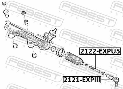 Tirante da direção FEBEST ref. 2122-EXPU5