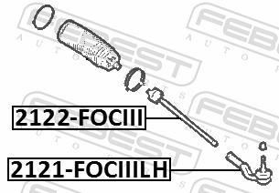 Rotule de direction intérieure FEBEST ref. 2122-FOCIII