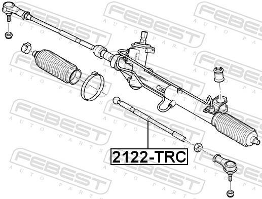 Rotule de direction intérieure FEBEST ref. 2122-TRC