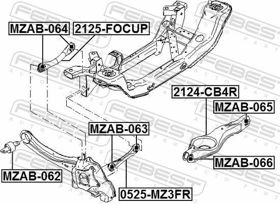 Triangle de suspension FEBEST ref. 2124-CB4R