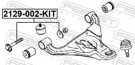 Parafuso de correcção do camber FEBEST ref. 2129-002-KIT