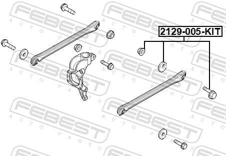 Parafuso de correcção do camber FEBEST ref. 2129-005-KIT