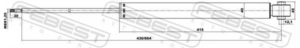 Amortisseurs FEBEST ref. 21446690R