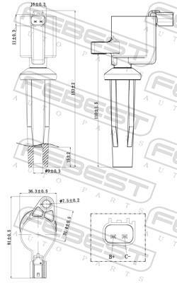 Bobine d'allumage FEBEST ref. 21640-001