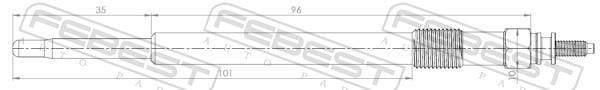 Vela incandescente FEBEST ref. 21642-001