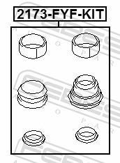 Joint-soufflet, guidage d'étrier de frein FEBEST ref. 2173-FYF-KIT