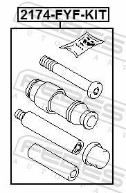 Guide d'étrier de frein FEBEST ref. 2174-FYF-KIT