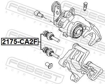 Kit reparação de pinça de travão FEBEST ref. 2175-CA2F