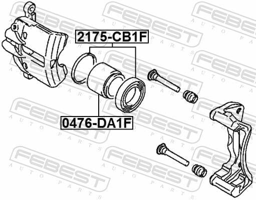 Kit de réparation d'étrier de frein FEBEST ref. 2175-CB1F