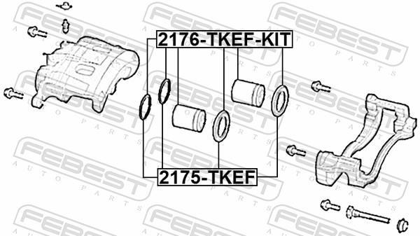 Pinça de travão FEBEST ref. 2176-TKEF-KIT