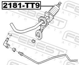 Embraiagem transmissor FEBEST ref. 2181-TT9