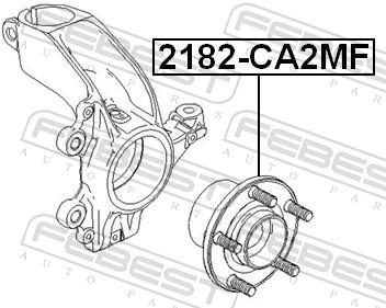 Moyeu de roue (Roulement de roue) FEBEST ref. 2182-CA2MF