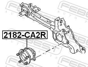 Moyeu de roue (Roulement de roue) FEBEST ref. 2182-CA2R