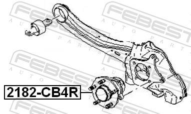 Moyeu de roue (Roulement de roue) FEBEST ref. 2182-CB4R