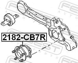 Moyeu de roue (Roulement de roue) FEBEST ref. 2182-CB7R