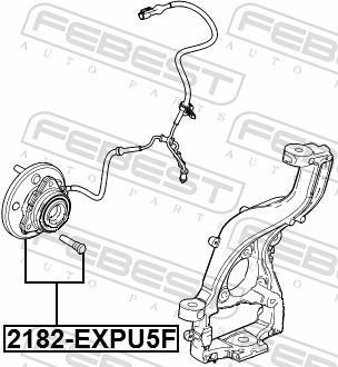 Moyeu de roue (Roulement de roue) FEBEST ref. 2182-EXPU5F