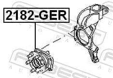 Moyeu de roue (Roulement de roue) FEBEST ref. 2182-GER