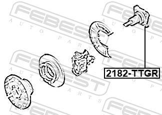 Corps de l'essieu FEBEST ref. 2182-TTGR